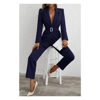 Completo Giacca E Pantaloni Eleganti, Blu Scuro