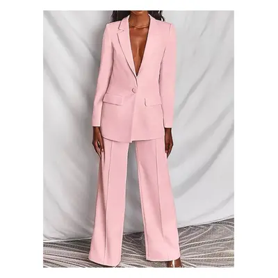 Completo Giacca E Pantaloni Eleganti, Rosa Chiaro