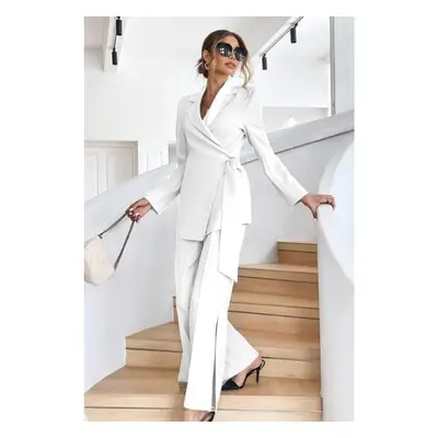 Completo Giacca E Pantaloni Eleganti, Bianco