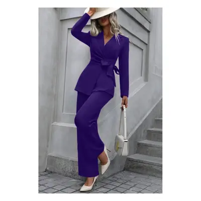 Completo Giacca E Pantaloni Eleganti, Viola