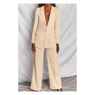 Completo Giacca E Pantaloni Eleganti, Beige