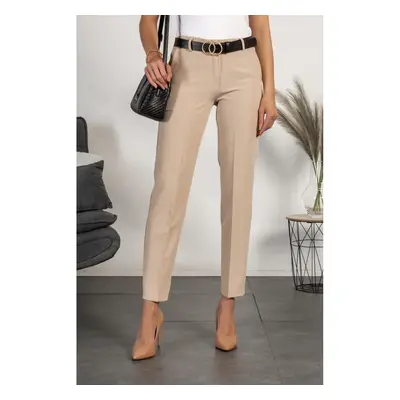 Pantaloni Eleganti Lunghi Con Pantalone Dritto Tordina, Beige