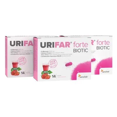 Urifar forte Biotic – D Mannosio in polvere con probiotici (3 scatole)