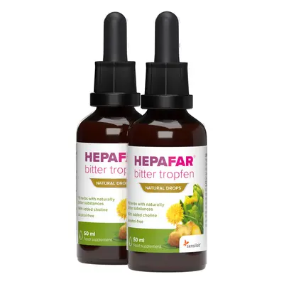 Hepafar Bitter Tropfen ml, erbe officinali, naturali gocce amare digestive - confezioni