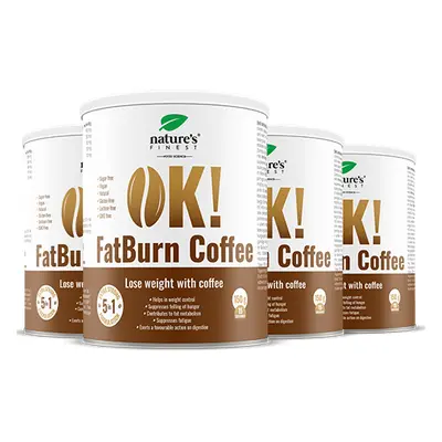 100% Caffè FatBurn | 4x OK!FatBurn® | Con ID-Alg® e L-Carnitina | Migliori prodotti per la perdi