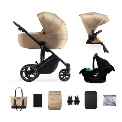 KINDERKRAFT SELECT Passeggino combinato in Prime Sandrose Beige, Premium