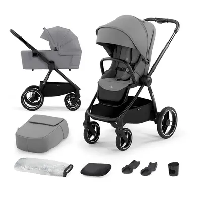 KINDERKRAFT SELECT Passeggino combinato Nea 2in1 Grigio Platino, Premium