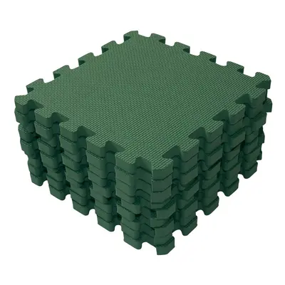 BABYDAN Tappeto gioco puzzle Verde Scuro 90x90 cm