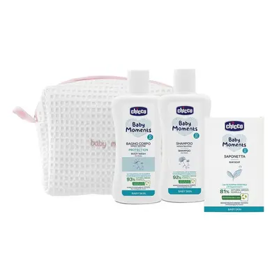 CHICCO Trousse con cerniera - Set Baby Moments rosa