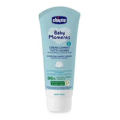 CHICCO Crema per il sedere dei bambini Baby Moments senza profumo per tutti i giorni 100ml, 0m+