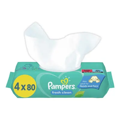 PAMPERS Fresh Clean Salviette umidificate 4x80 pz