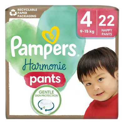 PAMPERS Mutandine per pannolini Harmony Baby taglia 4, pezzi, 9kg-15kg