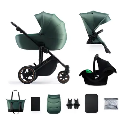 KINDERKRAFT SELECT Passeggino combinato in Prime Verde Scuro, Premium