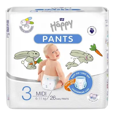 BELLA HAPPY Pants Mutandine pannolini usa e getta Midi (6-11 kg) pz