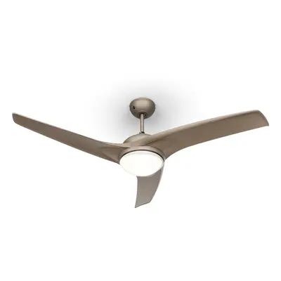 Klarstein Figo Ventilatore da Soffitto 52" 55W Lampadario 2x42W Telecomando titanio