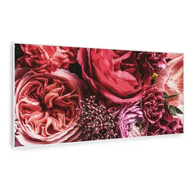 Klarstein Wonderwall Air Art Smart Riscaldatore a infrarossi Fiore 120x60cm 700W