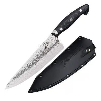 Zelite Infinity by Klarstein Executive-Plus Serie - Coltello da chef da 8", HRC, acciaio damasca