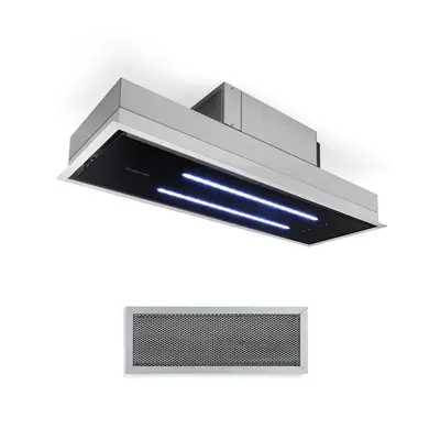 Klarstein High Line Cappa a Soffitto 90cm m3/h 75W Livelli Telecomando nero