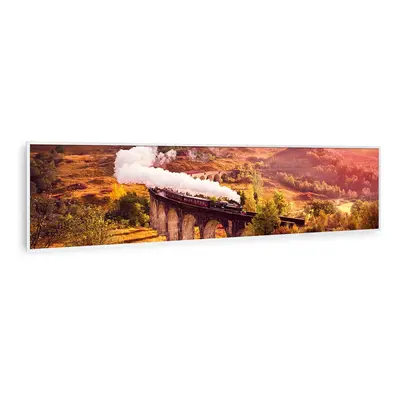 Klarstein Wonderwall Air Art Smart Riscaldatore a infrarossi Treno 120x30cm 350W