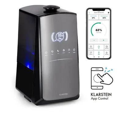 Klarstein VapoAir Opal Smart, umidificatore, controllo via app, schermo a LED, telecomando