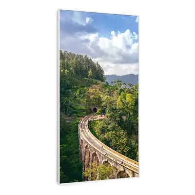 Klarstein Wonderwall Air Art Smart Riscaldatore a infrarossi Treno 60x120cm 700W