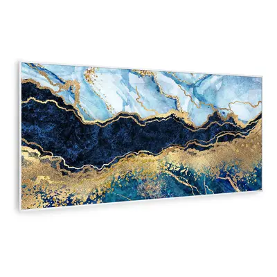 Klarstein Wonderwall Air Art Smart Riscaldatore a infrarossi Marmo blu 120x60cm 700W