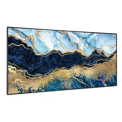 Klarstein Wonderwall Air Art Smart Riscaldatore a infrarossi Marmo blu 120x60cm 700W