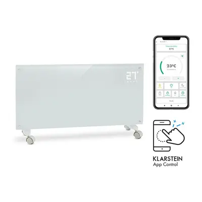 Klarstein Bornholm Smart - Stufa a convezione, W, WiFi, display LED, timer, IP24