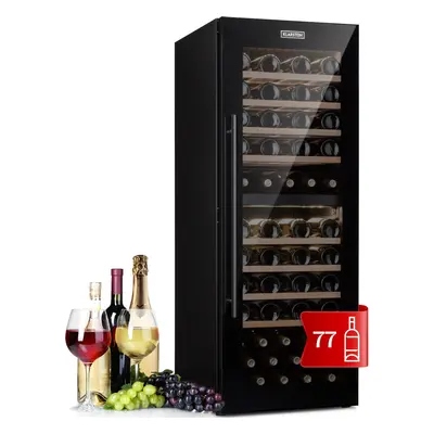 Klarstein Barossa Duo Cantinetta Vino Zone L Fl. Touch LED Nero