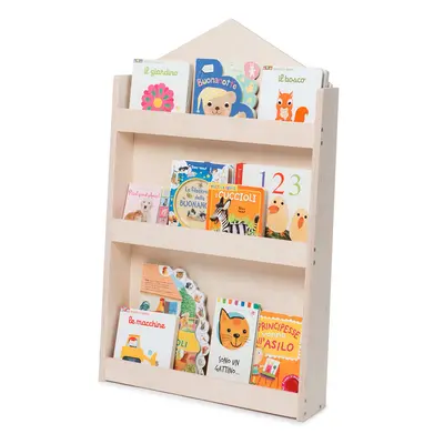 Mobli Dotty Natural - Libreria, montessoriana, multiplex, 60x95x13cm, casetta