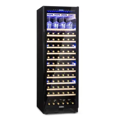 Klarstein Cantinetta-frigo per vini Vinovilla Grande Built-in Uno Onyx