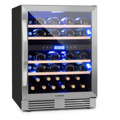 Klarstein Vinovilla Built-In Duo Cantinetta vino a due zone 129l bott. colori anta in vetro