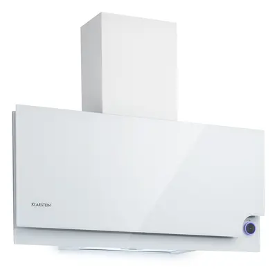 Klarstein Amelia, Cappa Aspirante, 90x46x23 cm, LED, Touch, 123W, bianco