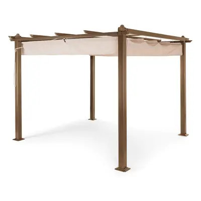 Blumfeldt Pantheon Rust, Gazebo, tubi di alluminio, 3x3 m, paletti, idrorepellente