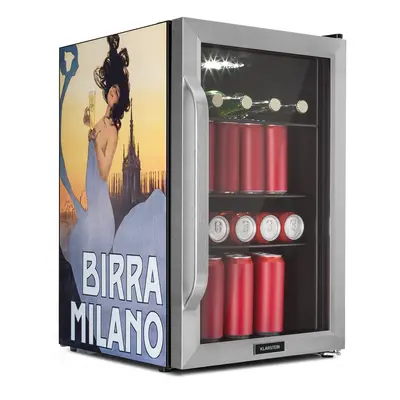 Klarstein Beersafe Birra Milano Edition - Frigorifero, litri, ripiani, sportello panoramico in v