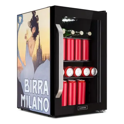 Klarstein Beersafe Birra Milano Edition - Frigorifero, litri, ripiani, sportello panoramico in v