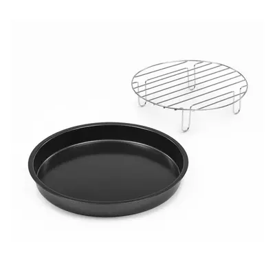 Klarstein AeroVital Cube Chef piatto per pizza inserto alto per grill accessori acciaio inox