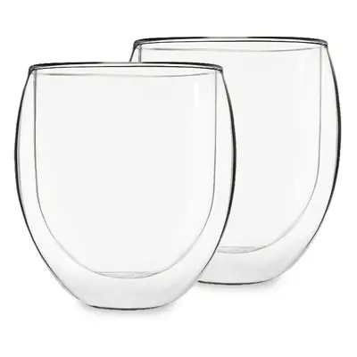 Feelino Ice - Set di bicchieri da te da ml in vetro borosilicato di alta qualita lavabile in lav