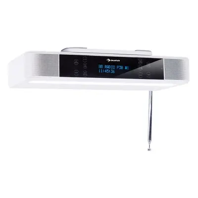 Auna KR-140 Radio da Cucina Bluetooth Vivavoce Illuminazione LED bianco