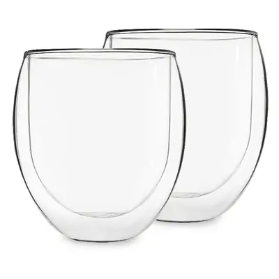 Feelino Ice - Set di bicchieri da te da ml in vetro borosilicato di alta qualita lavabile in lav