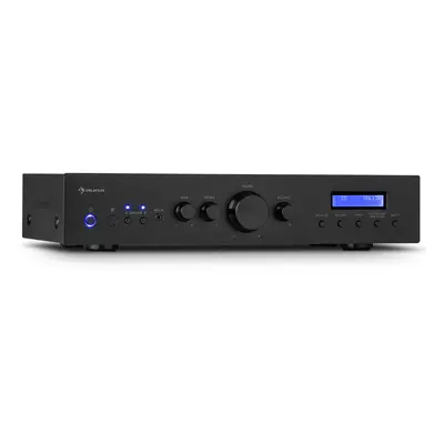 Auna AMP-CD608 DAB, amplificatore stereo HiFi, 4x100W, RMS, DAB+, BT, ingresso ottico, telecoman