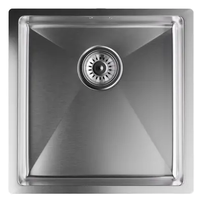 Klarstein TitanSteel - Lavello da cucina da x cm (Lung.xLarg.) in acciaio inox con superficie an