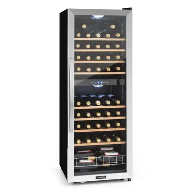 Klarstein Vinamour Duo - Frigorifero per vini, zone, litri, bottiglie, display touch