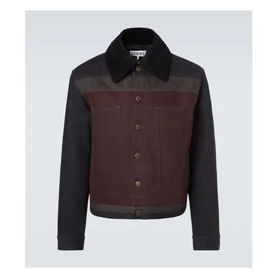 Loewe Giacca blouson di jeans con shearling