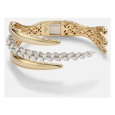 Yeprem Bracciale Golden Strada in oro bianco e giallo 18kt con diamanti