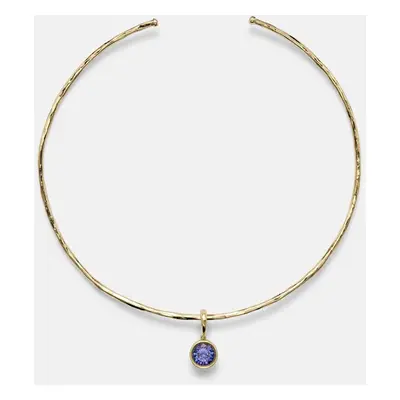 Octavia Elizabeth Choker Olivia in oro 18kt con diamanti e tanzanite
