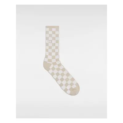 VANS Calzettoni Checkerboard (1 Paio) (oatmeal) Unisex Beige, Taglia