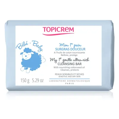 Topicrem BABY My 1st Gentle Ultra-Rich Cleansing Bar sapone detergente delicato per bebè e bambi