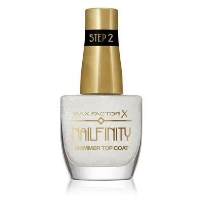 Max Factor Nailfinity Shimmer Top Coat gel smalto coprente per una brillantezza luminosa colore 