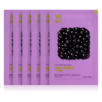 Holika Holika Pure Essence Acai Berry maschera viso esfoliante in tessuto